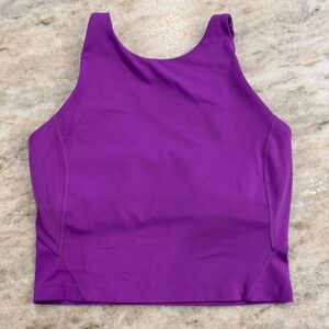 Lululemon Align High-Neck Cropped Tank, Vivid Plum, Size 4